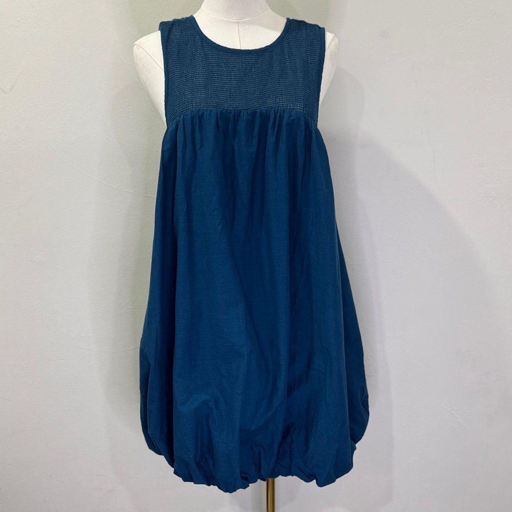 NWOT Anthropologie 100% Cotton Babydoll Bubble Hem Dress – Size L